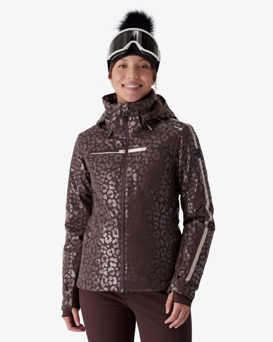 Spyder Titania skijakke leopard – vanntett 30K