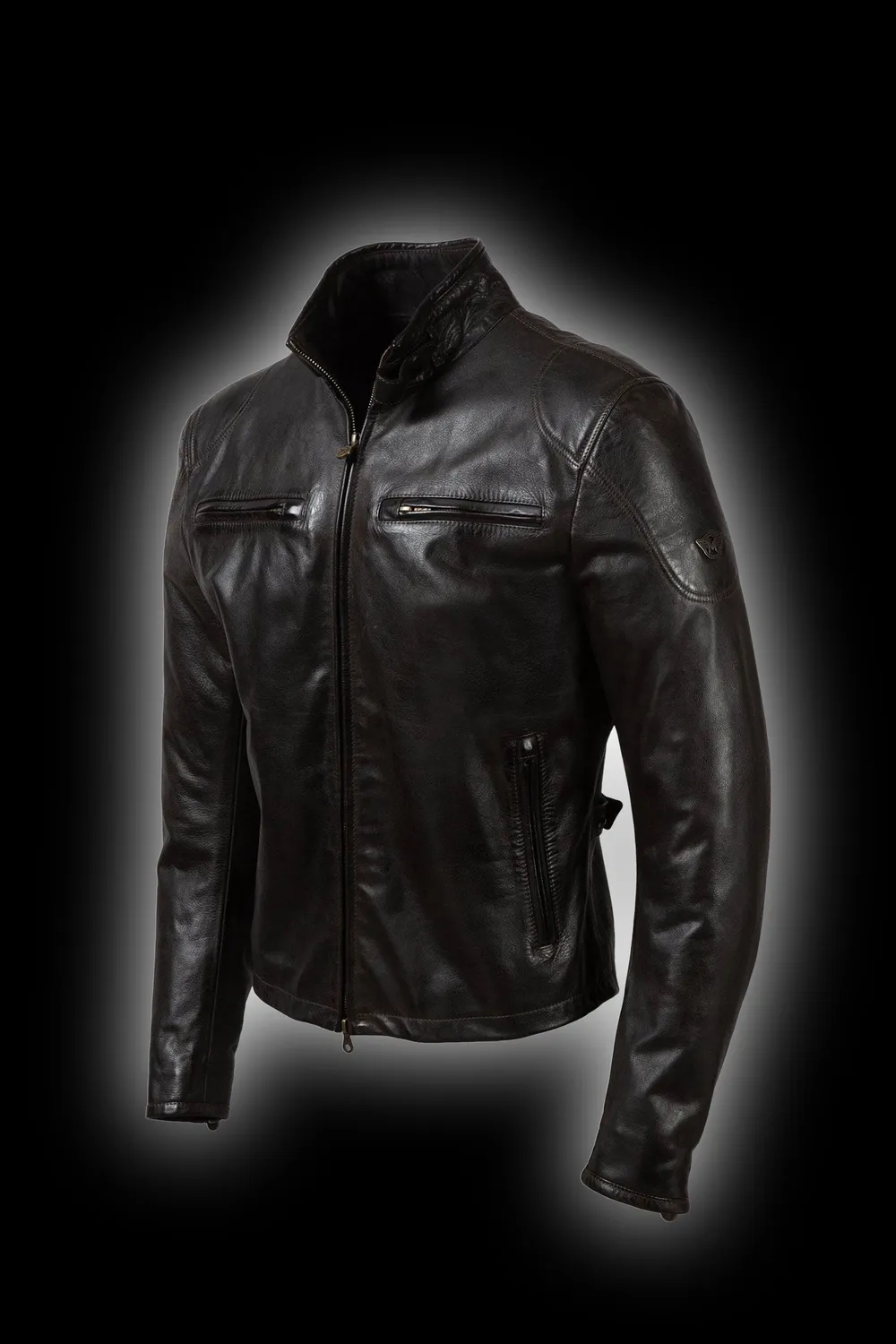 Matchless Osborne skinnjakke antique black bivoks
