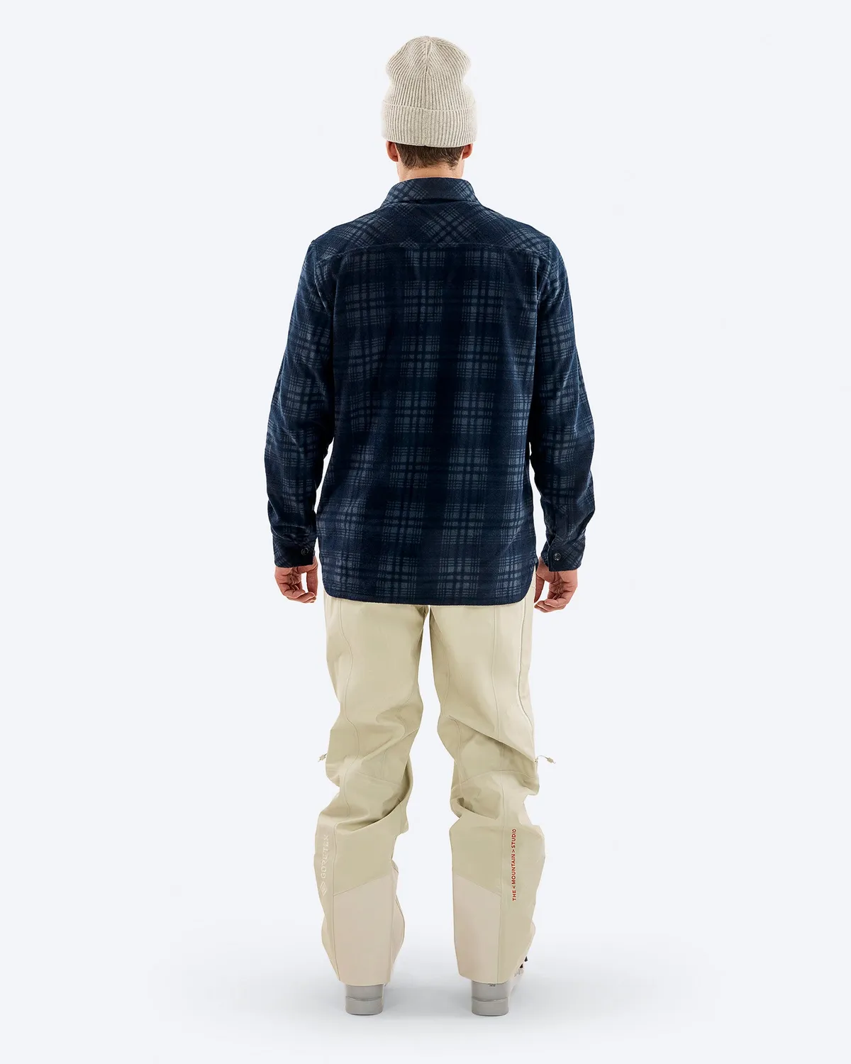 The Mountain Studio G-12 Micro Fleece skjorte blå rutet