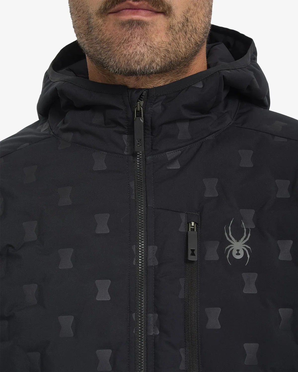 Spyder Zenith Hooded Down dunjakke svart lett