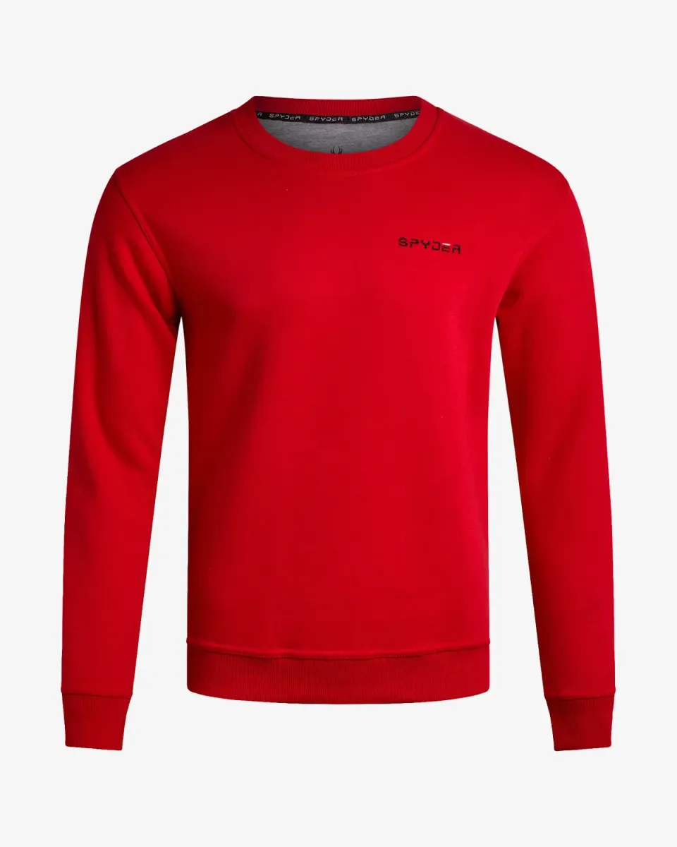 Spyder Fleece Crew genser spyder red børstet