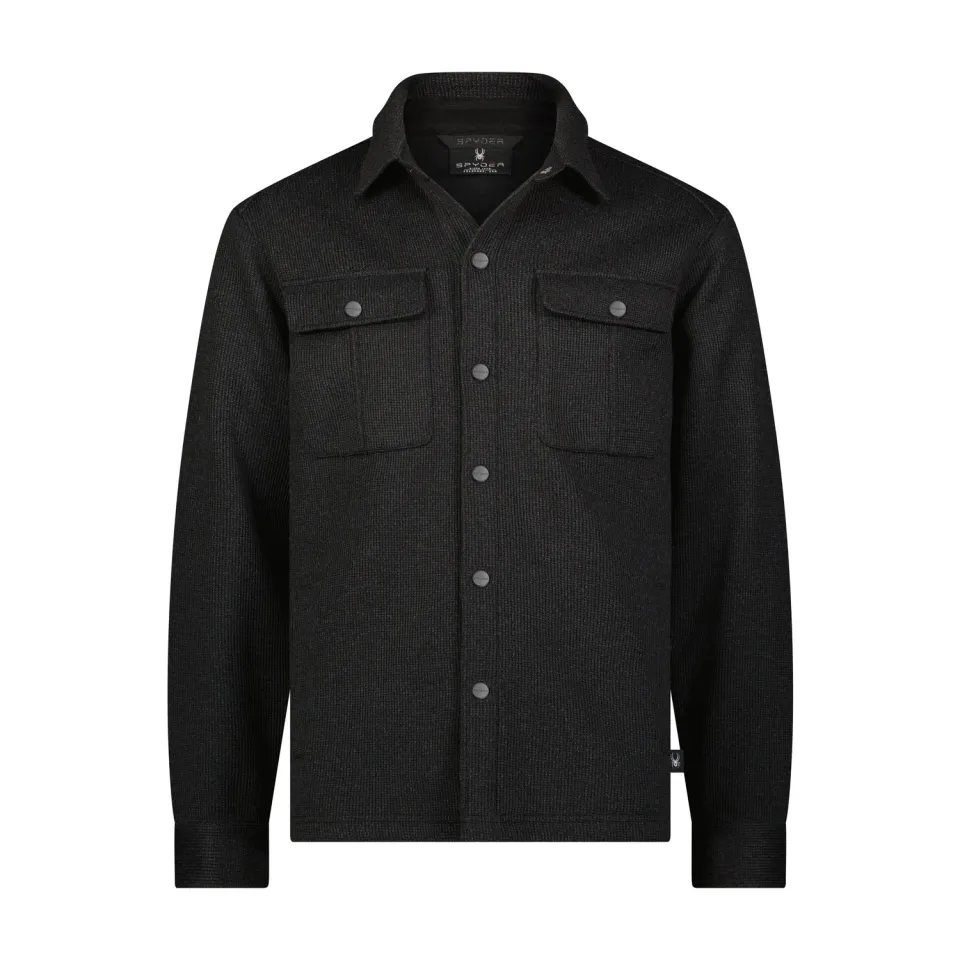 Spyder Sweater Fleece shacket herre svart