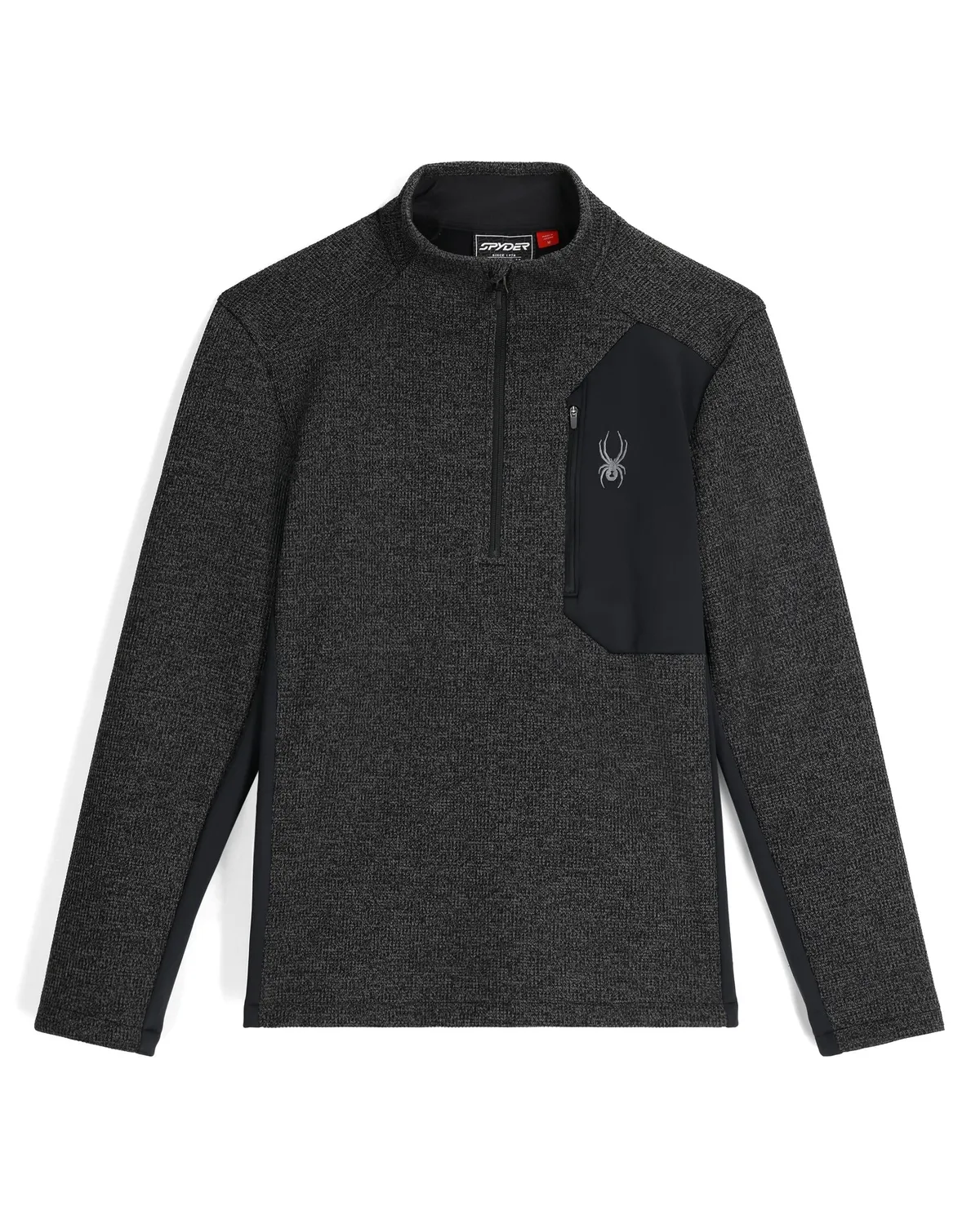 Spyder Bandit Half Zip jakke svart vindtett