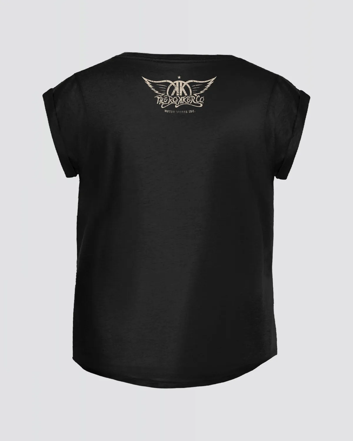 Rokker Smith T-skjorte dame svart jersey 180g