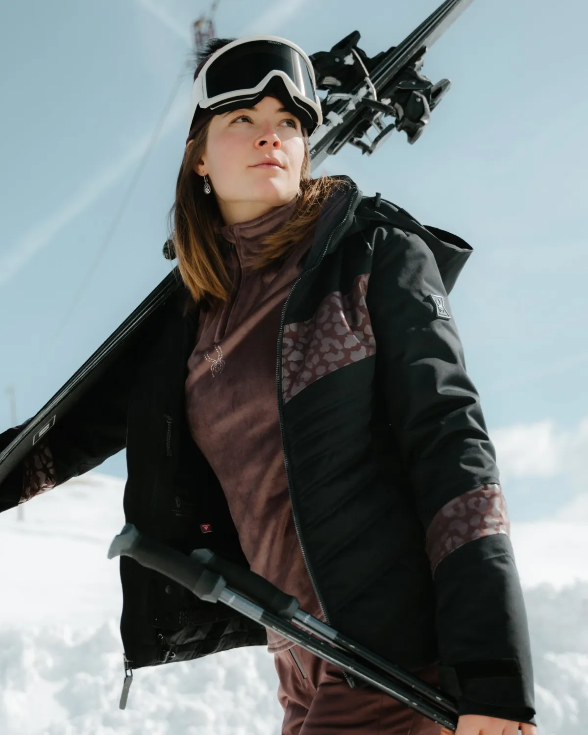 Spyder Primrose skijakke dame svart 30K vanntett