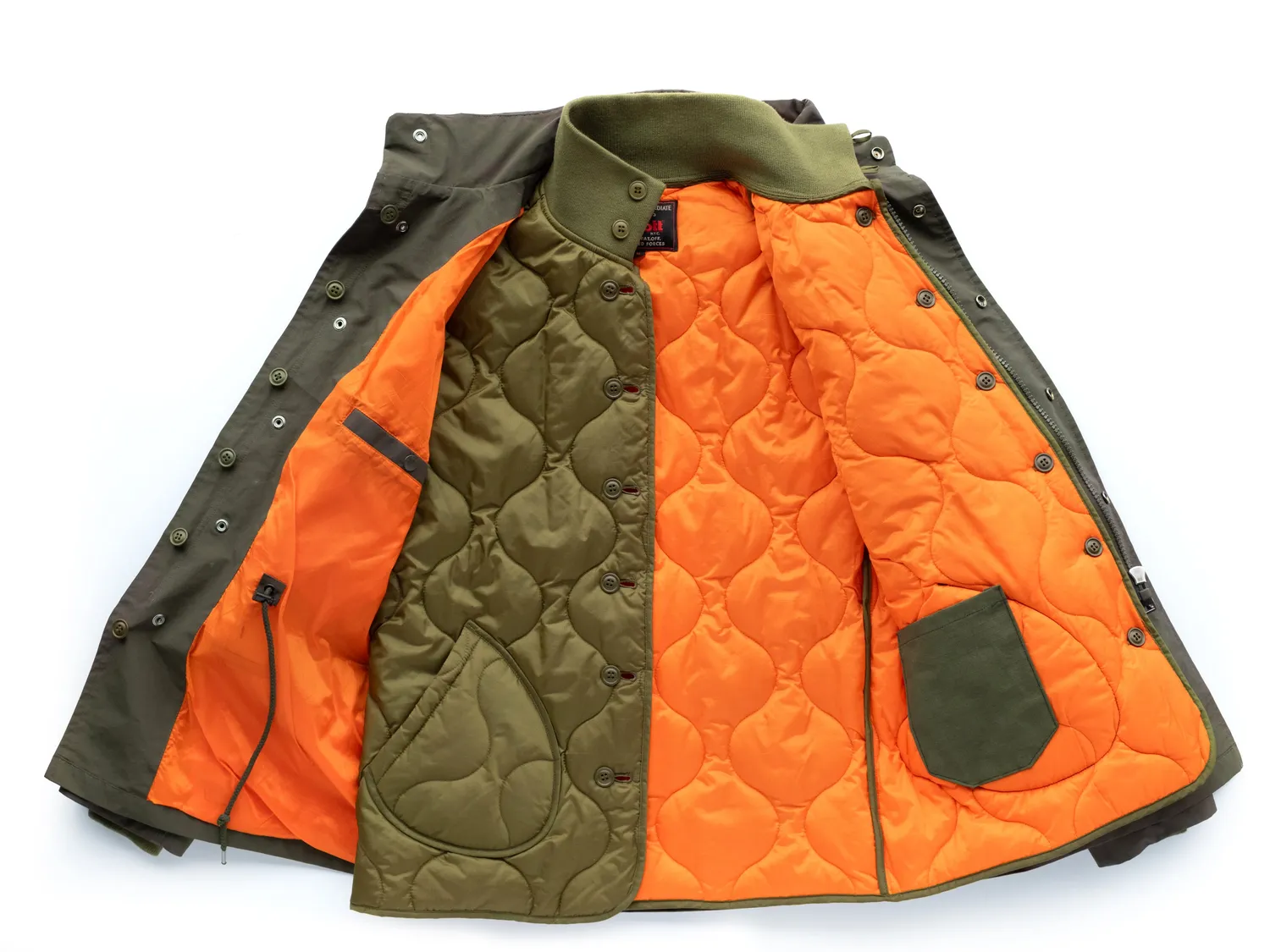 Schott NYC M-65 8560 feltjakke oliven vanntett