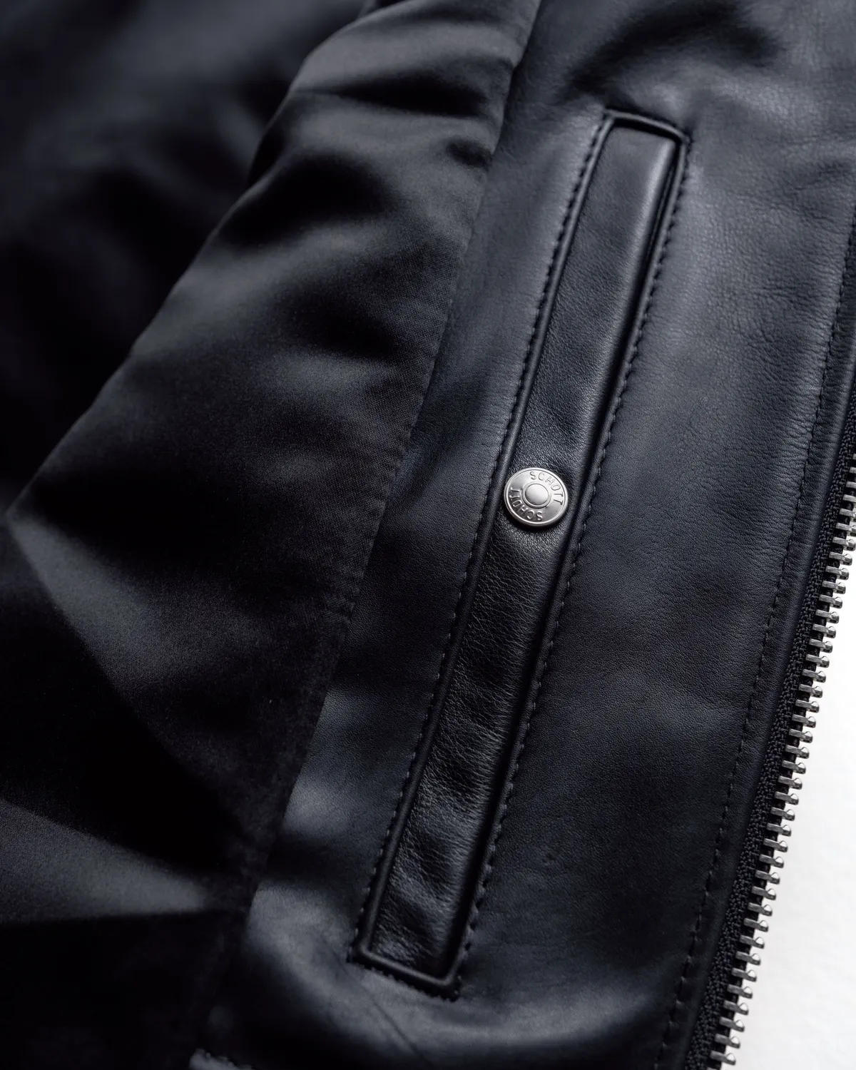 Schott NYC 554 café racer skinnjakke svart nubuck