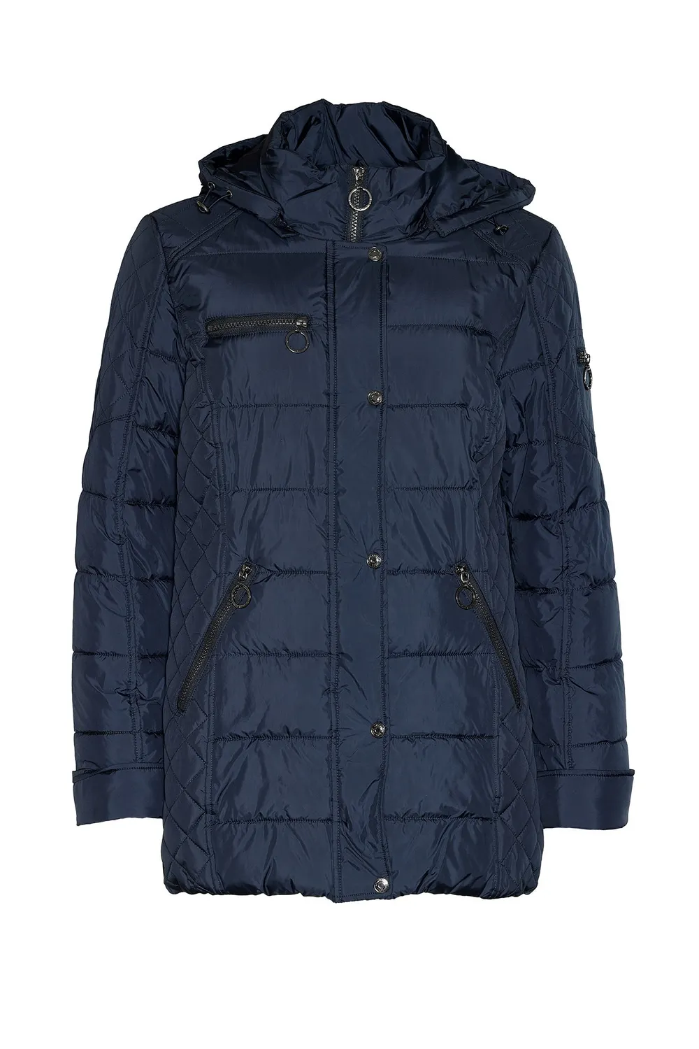Danwear Windfield Jolina vinterjakke marine kort