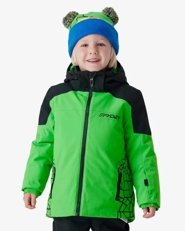 Spyder Challenger skijakke gutt Strobe Green 10K