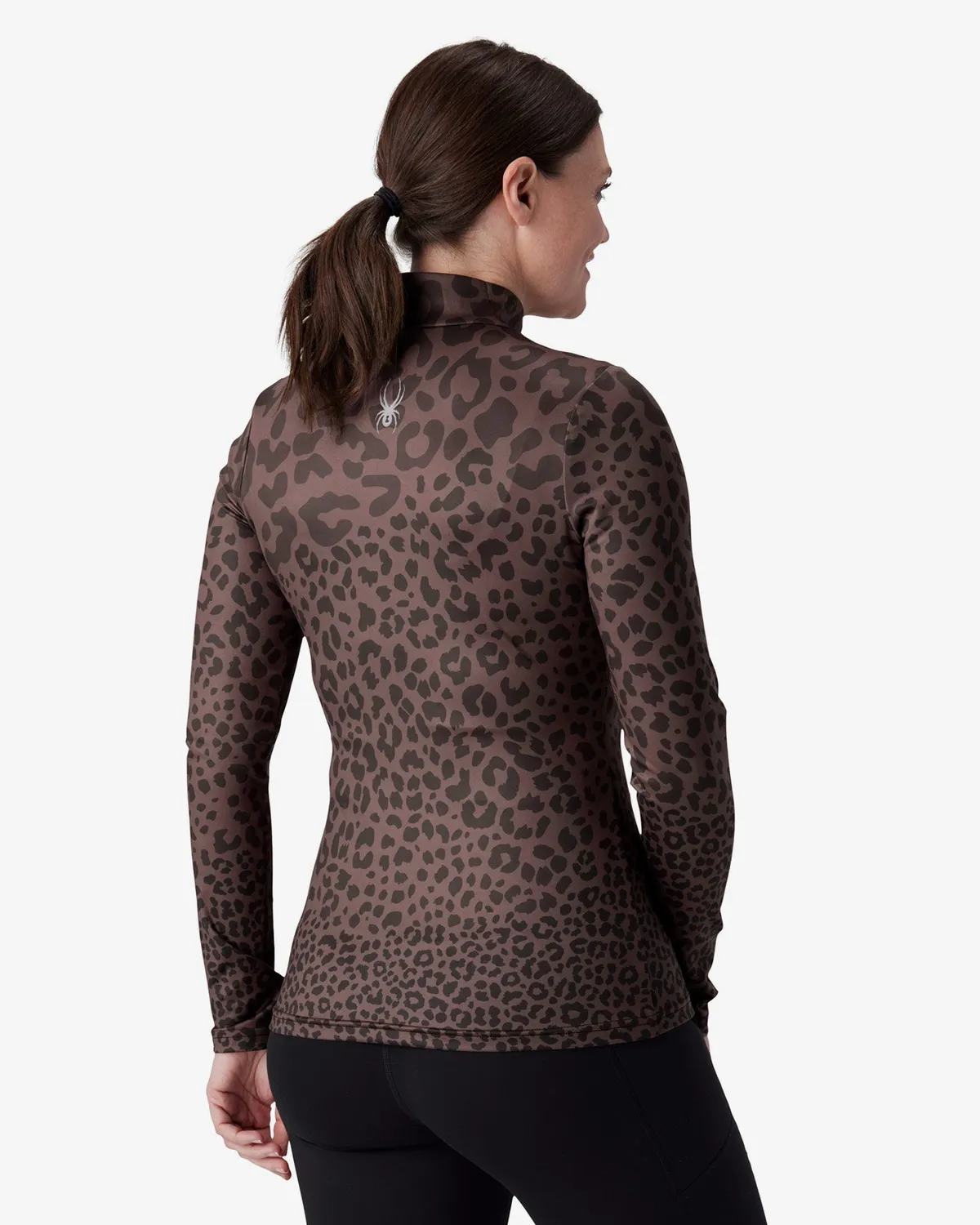 Spyder Vivid halvzip genser Leopard stretch