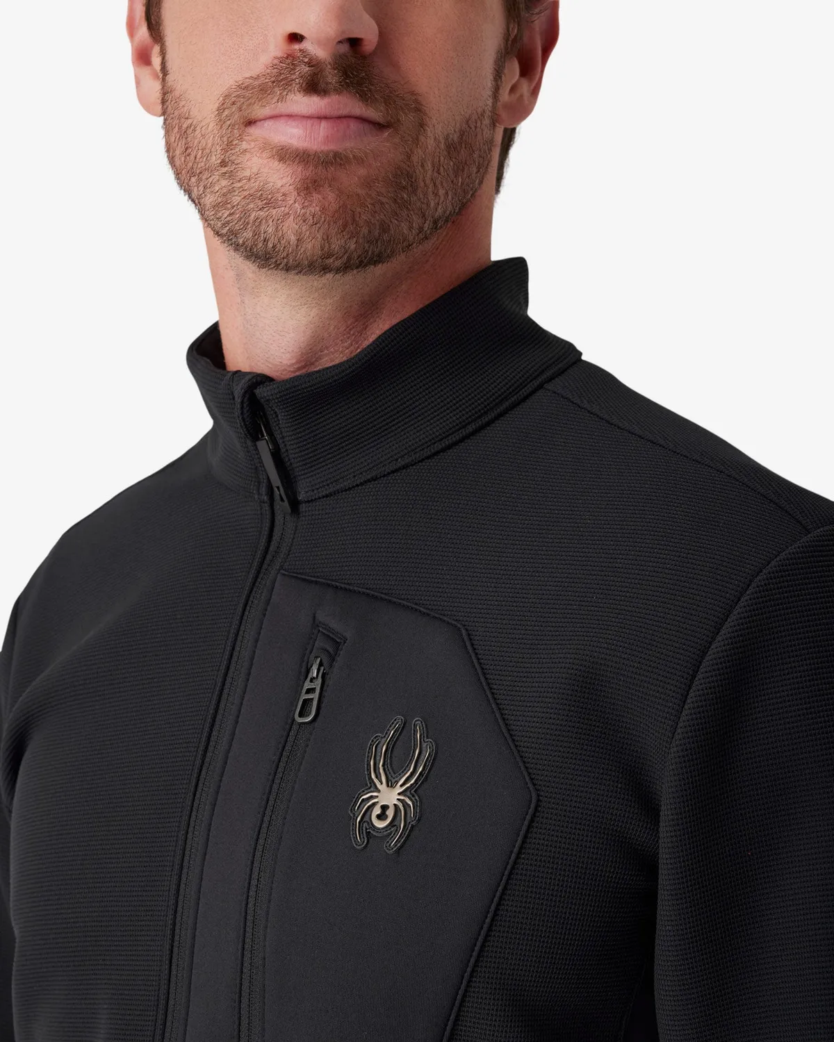Spyder Bandit Sweater fleecejakke herre svart stretch