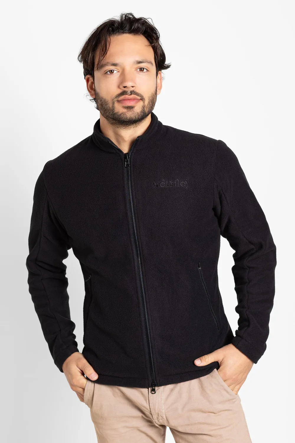 dirtlej weathershield regnjakke 3-i-1 svart fleece