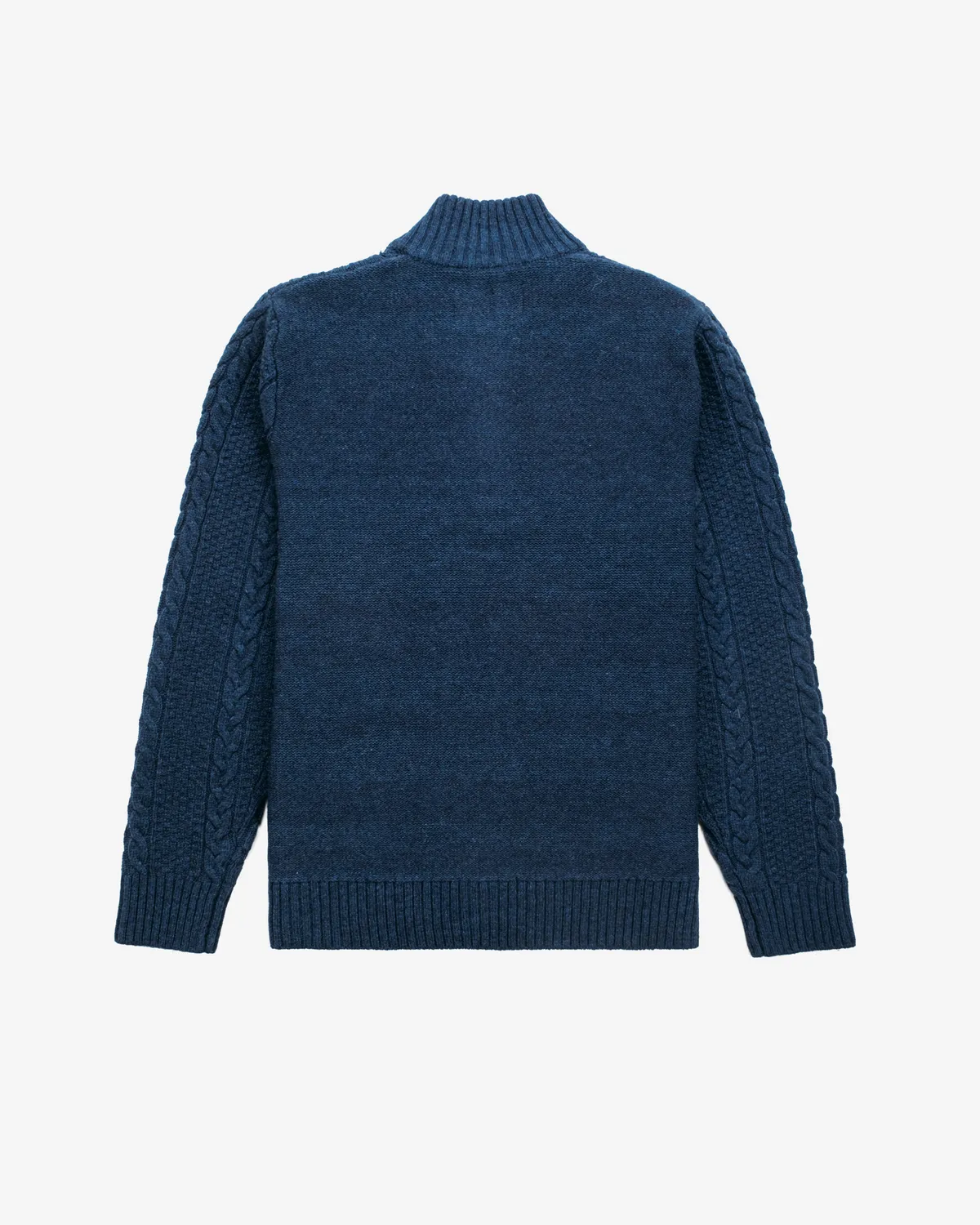 Schott NYC SW2620 genser Navy – ullmiks med glidelås