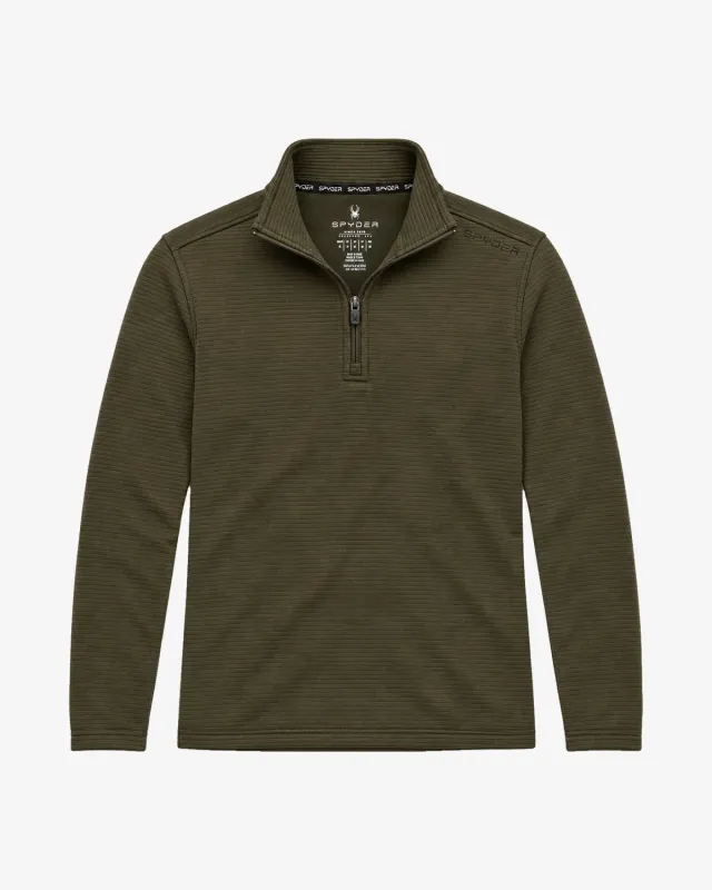 Spyder Cut & Sew herre fleecegenser military – grid
