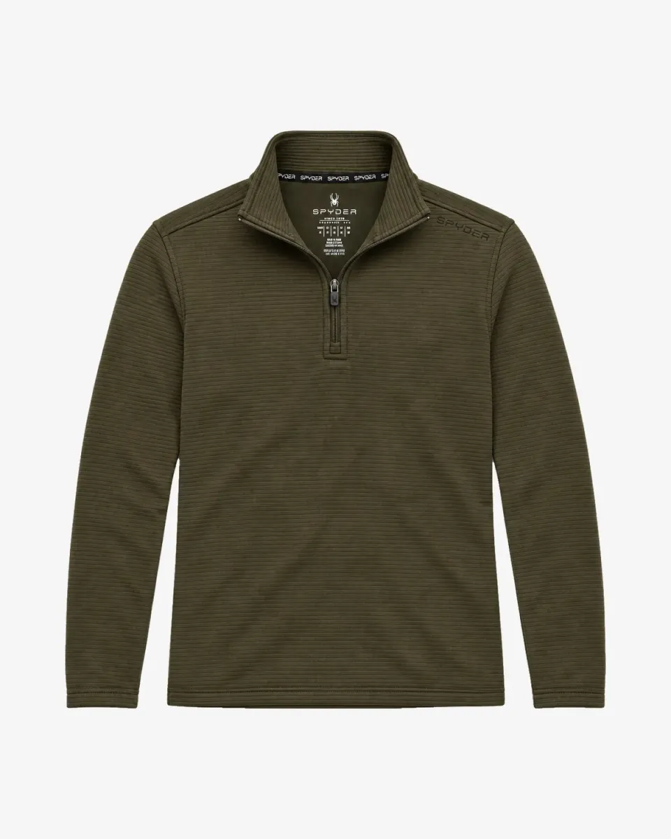 Spyder Cut & Sew herre fleecegenser military – grid