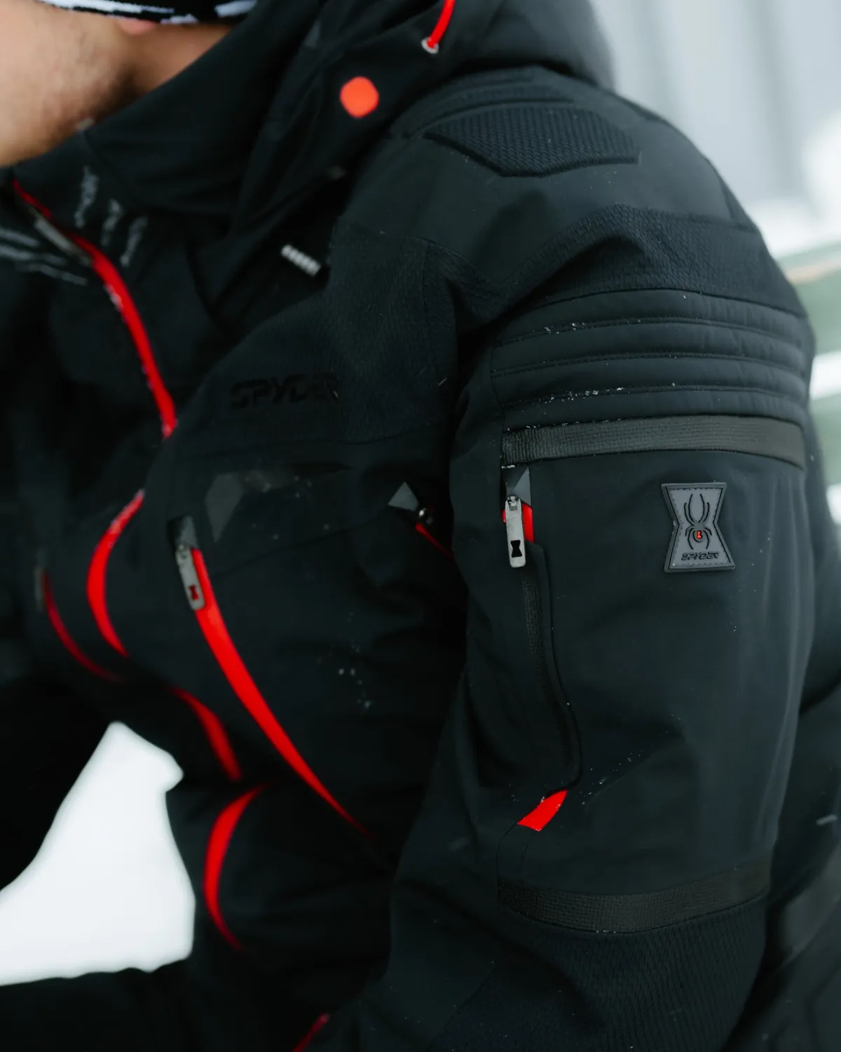 Spyder Pinnacle skijakke herre svart vanntett