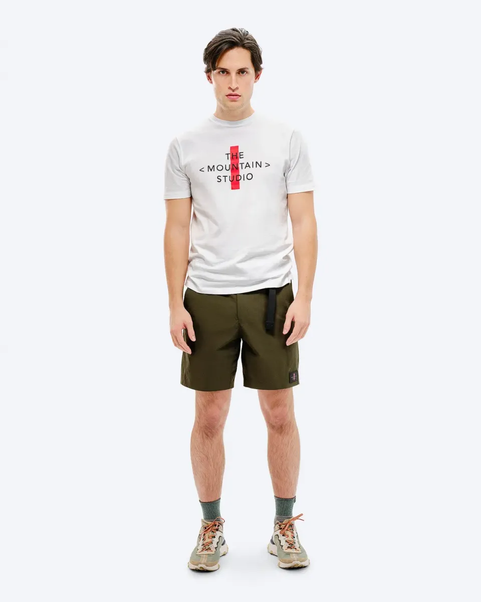 The Mountain Studio L-7 shorts Forest Green ripstop