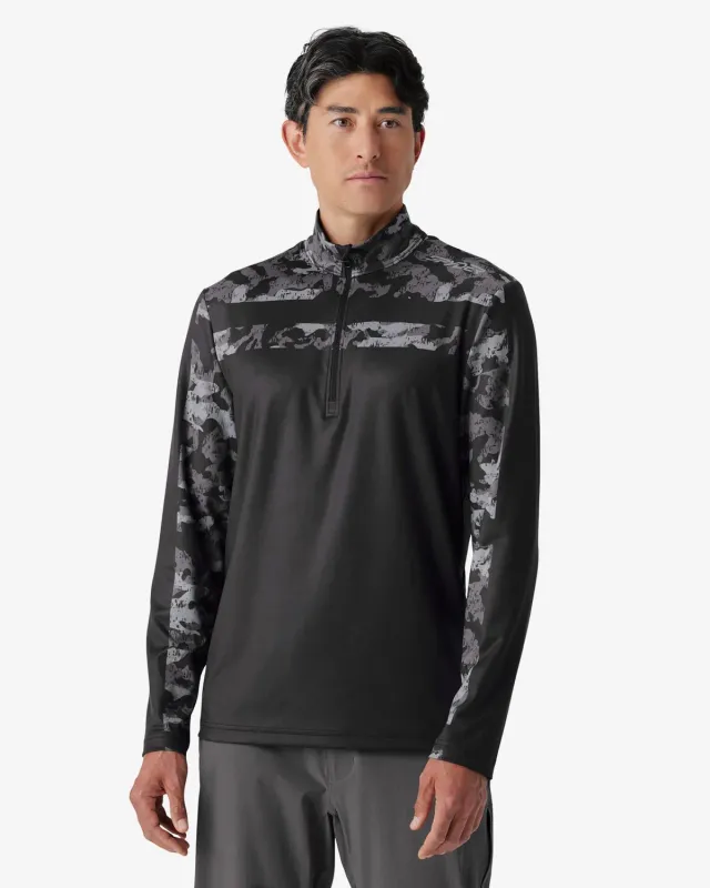 Spyder Podium half-zip genser herre black camo stretch