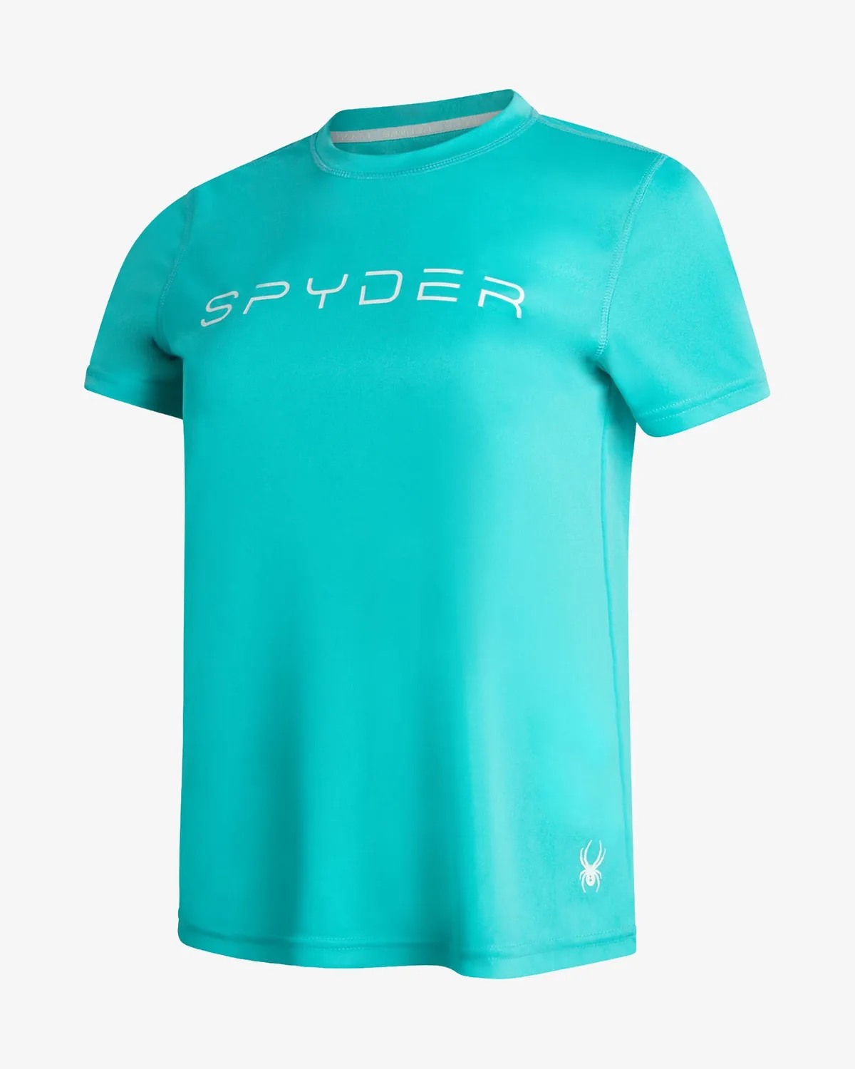 Spyder t-skjorte dame akvamarin UPF 50+ kort erm