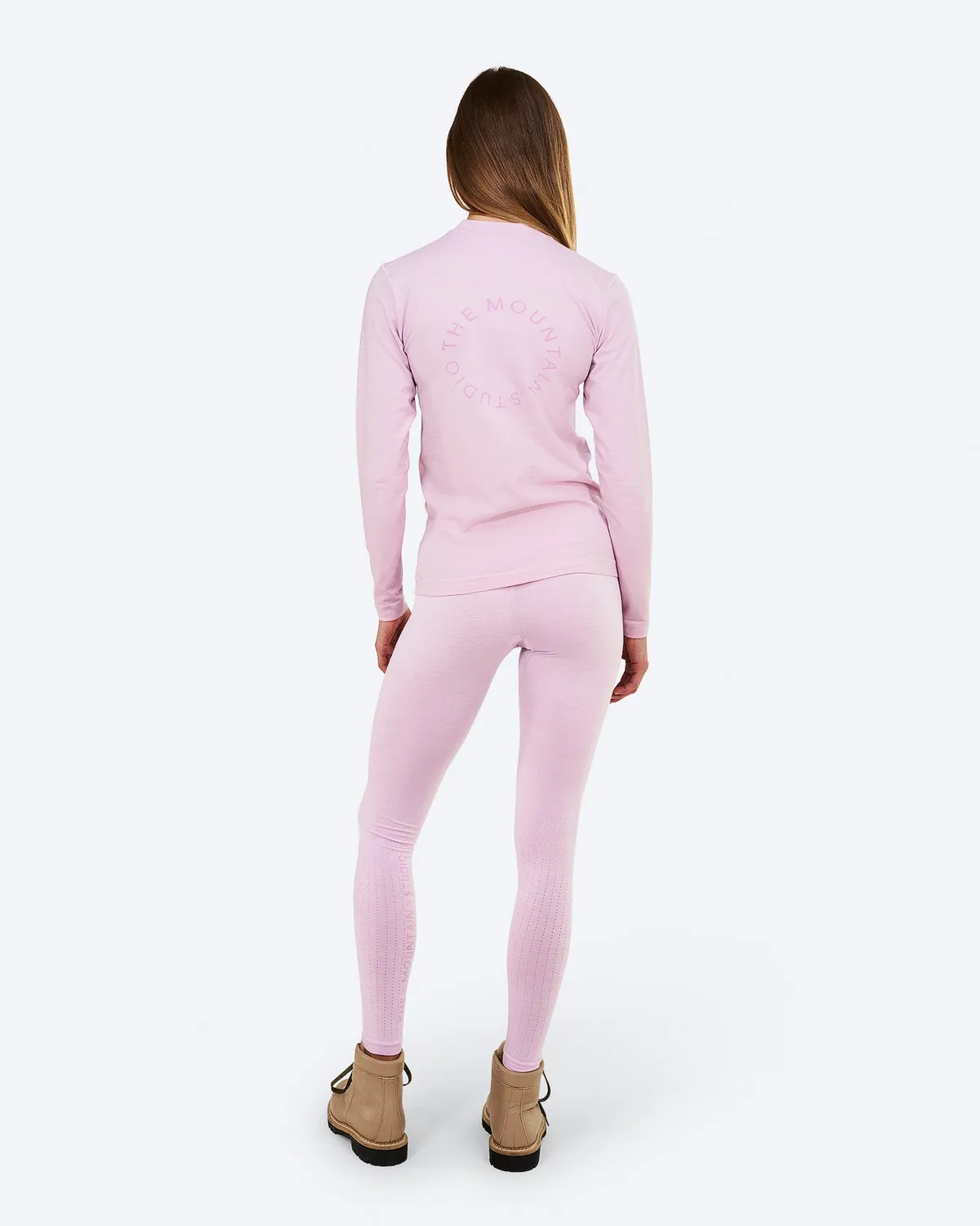 The Mountain Studio U-9 W Seamless Merino ulltrøye Lilac Snow