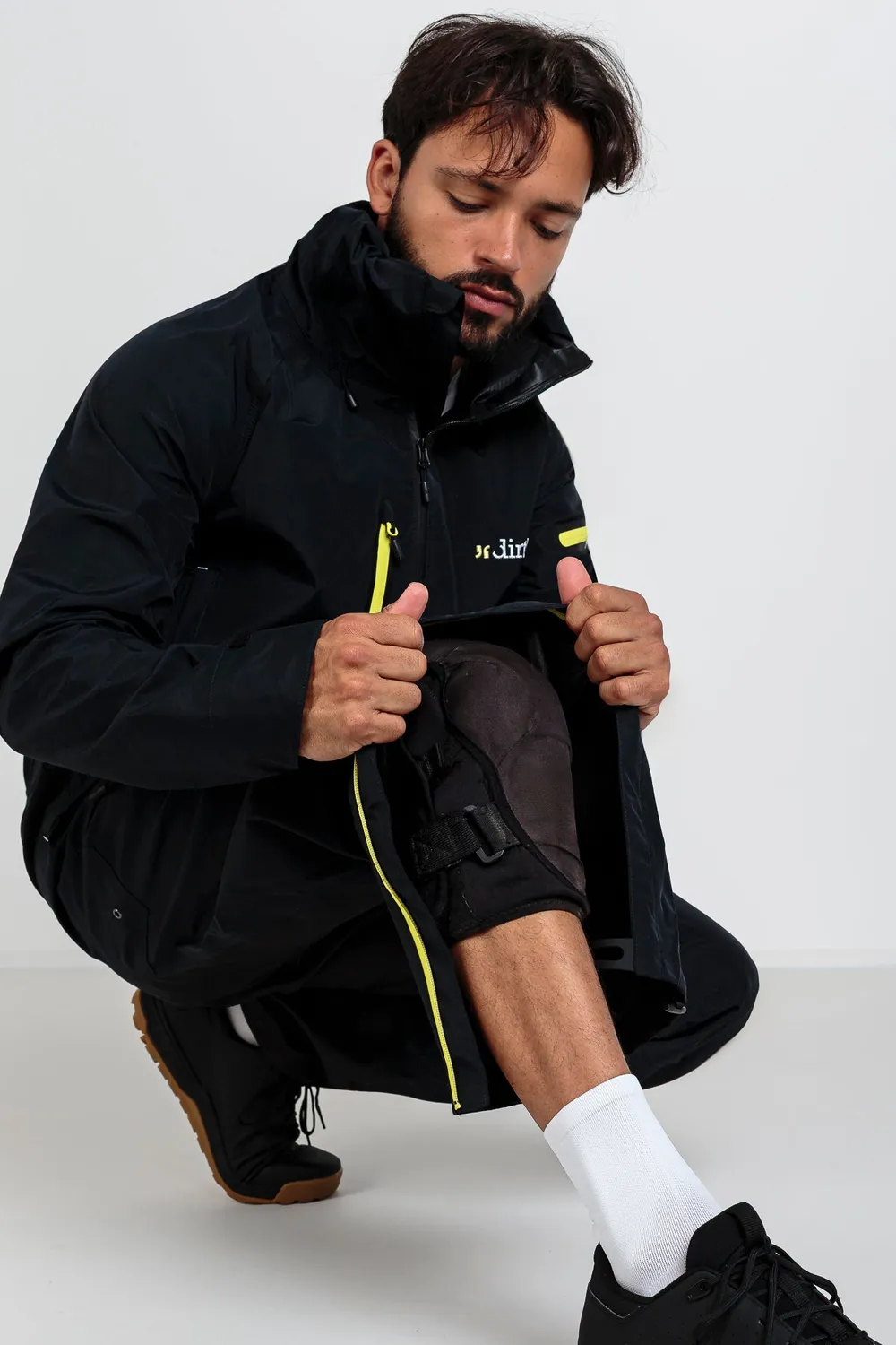 dirtlej dirtsuit core v6.0 sykkeldress graphite lemon