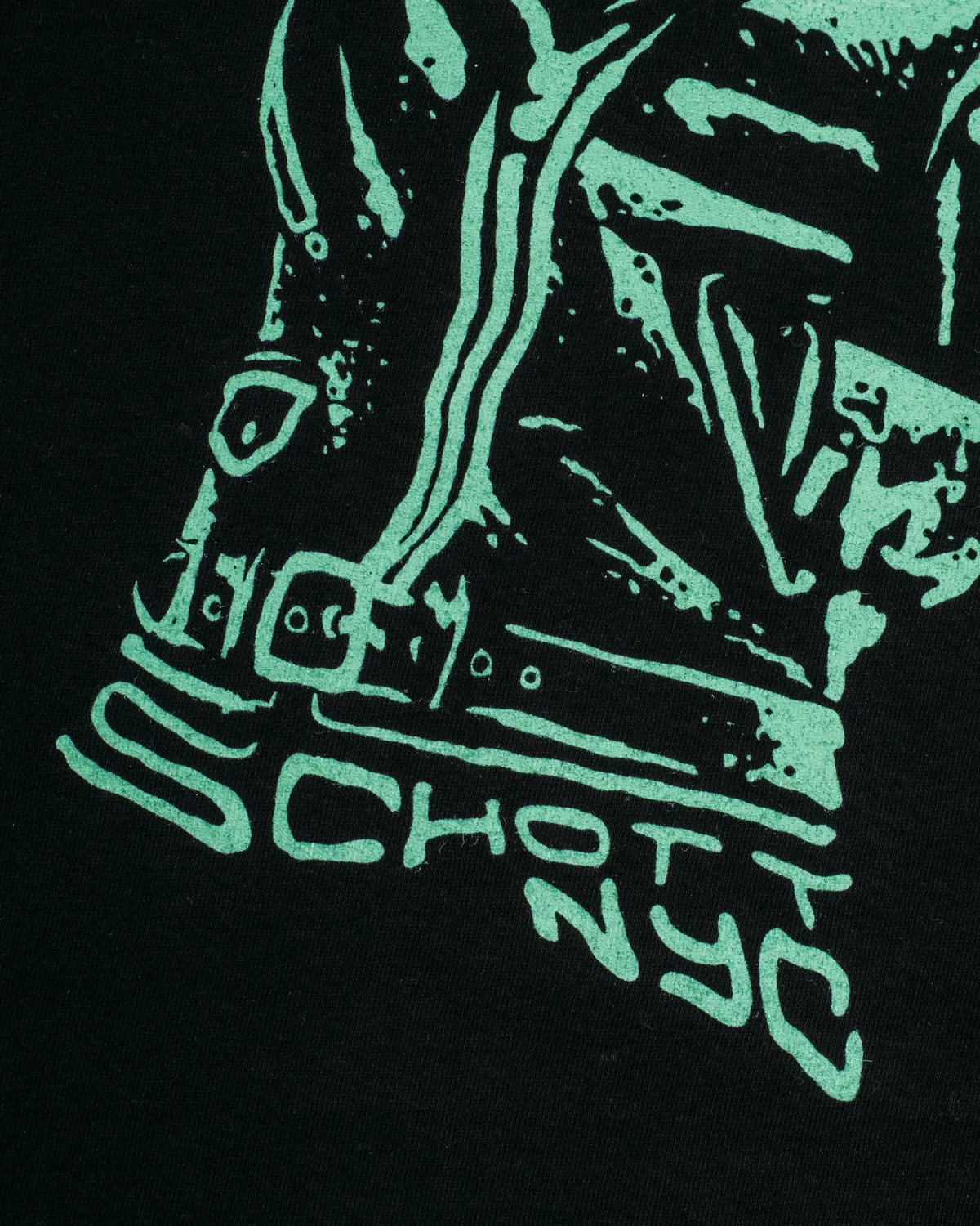 Schott NYC TLIBTY t-skjorte svart mintprint