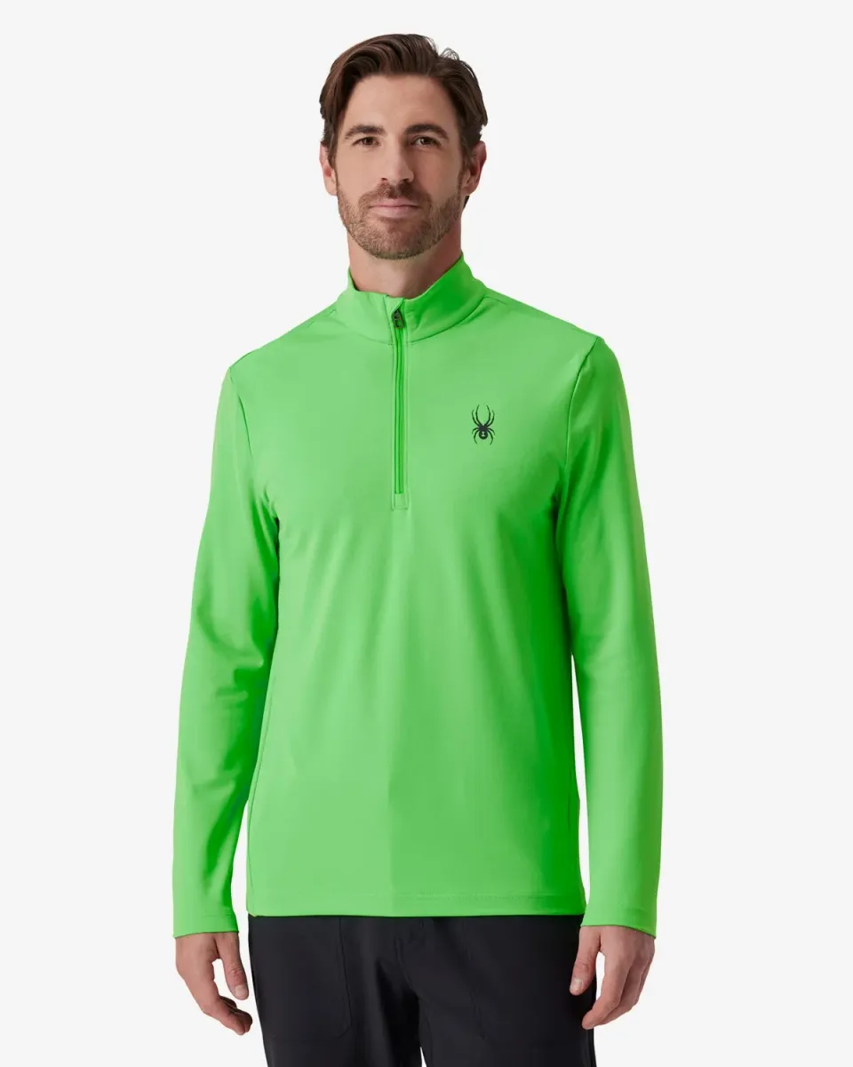 Spyder Prospect quarter zip genser strobe green tettsittende