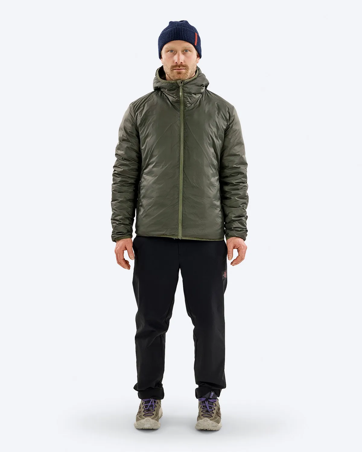 The Mountain Studio D-3 RL Reversible Light Hood dunjakke Winter Moss