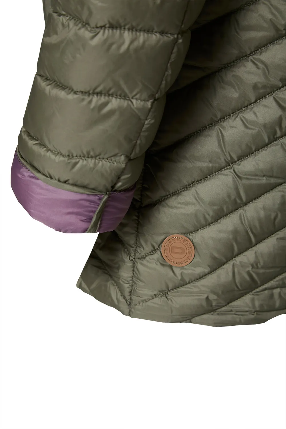 Danwear Albina Light Down dunjakke hunter/lavender lett