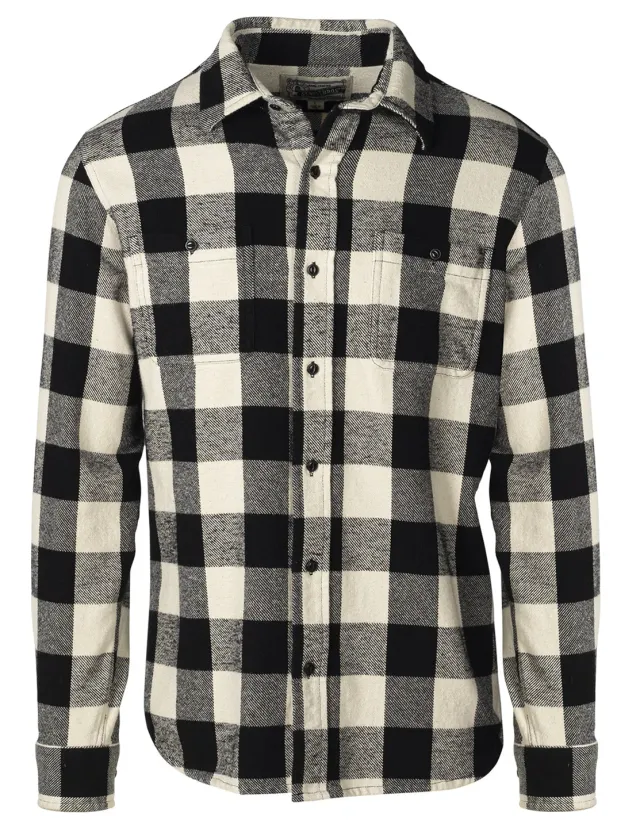 Schott NYC SH2134 flanellskjorte rød rutete bomull