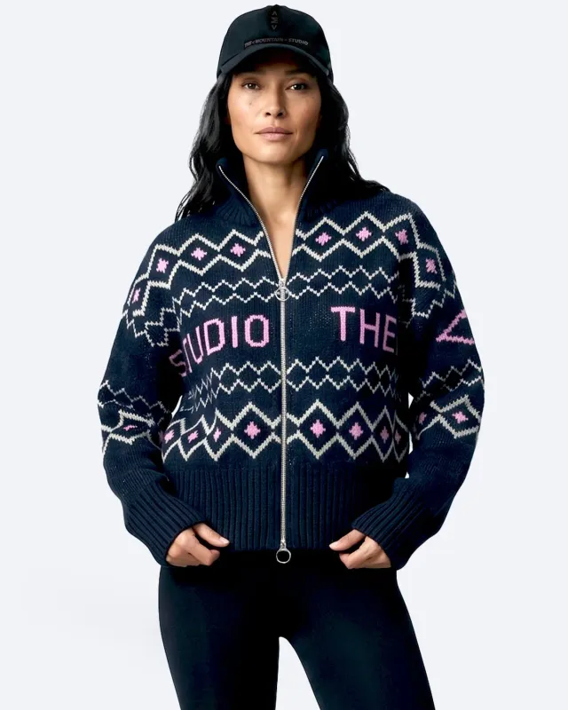 The Mountain Studio K-17 W ulljakke lammeull Sky Captain