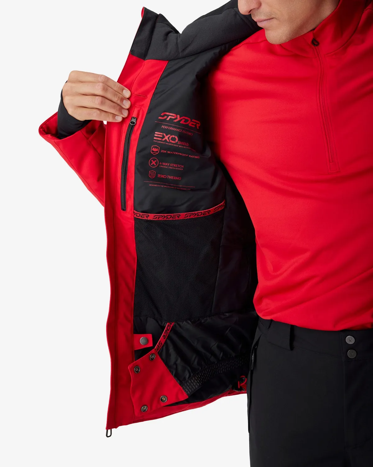 Spyder Chambers skijakke Spyder Red 20K