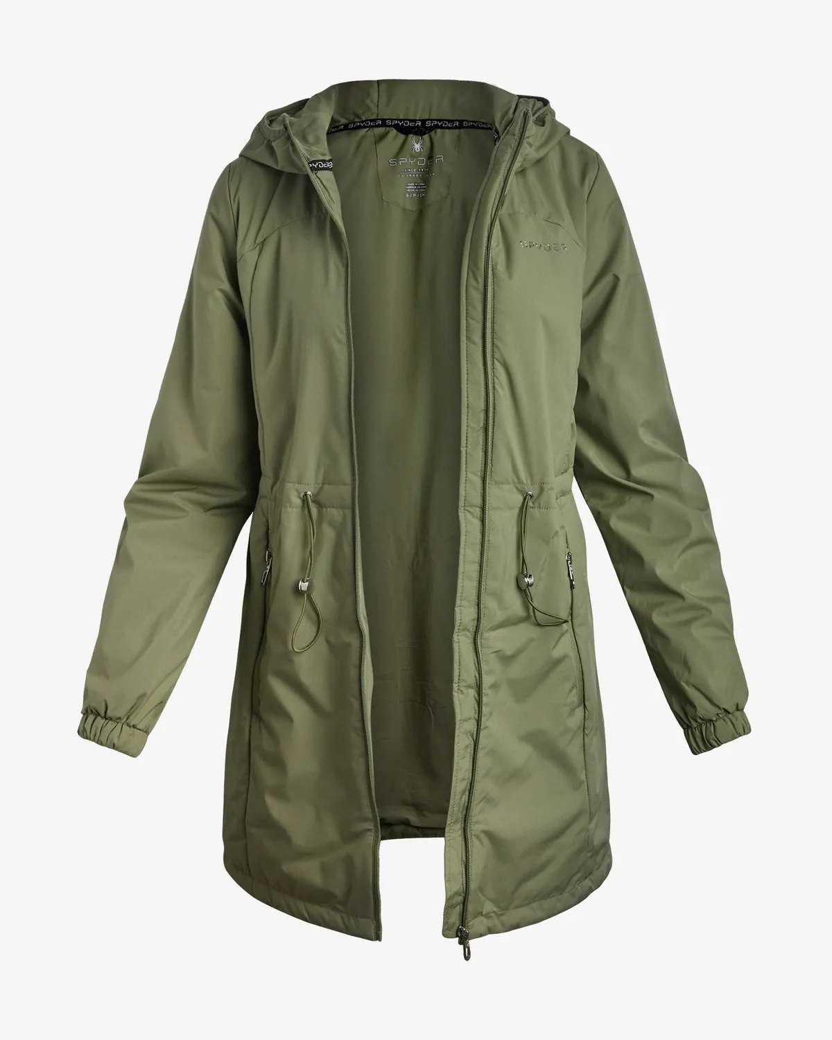 Spyder Lite lang jakke dame sage lett