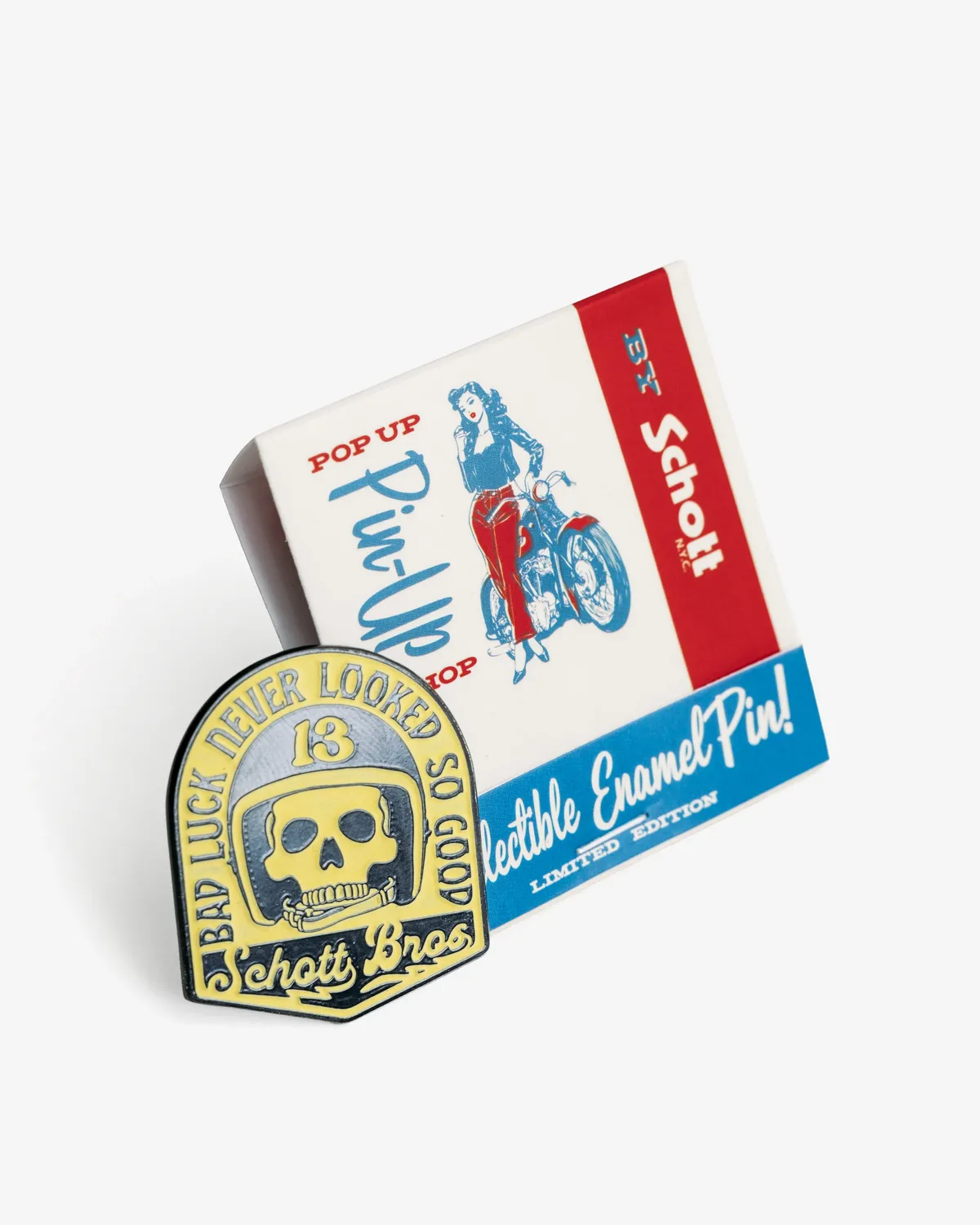 Schott NYC XLUCKG pin neon