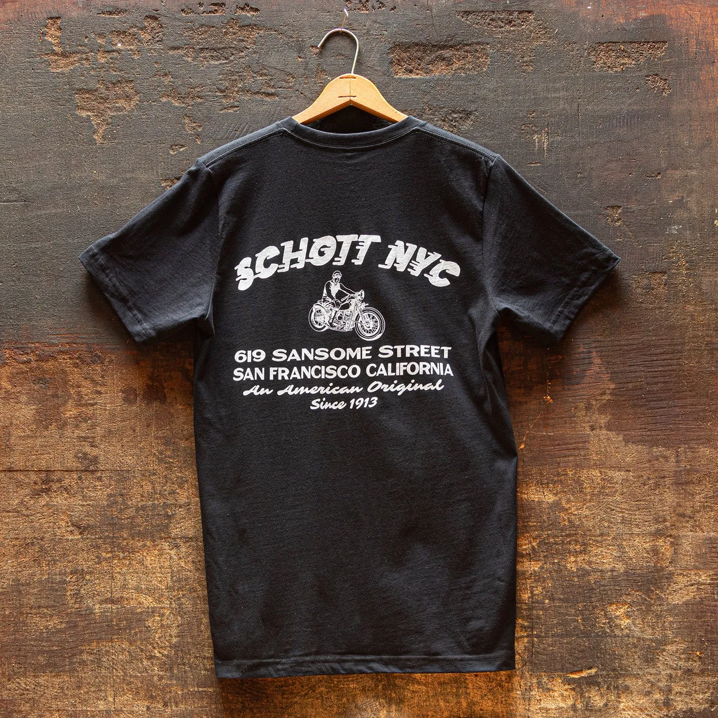 Schott NYC TSANF1 San Francisco t-skjorte svart bomull