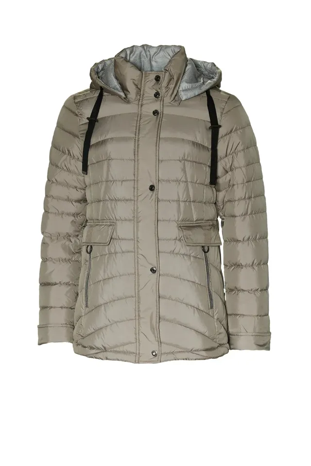 Windfield Jova vinterjakke dame taupe kort
