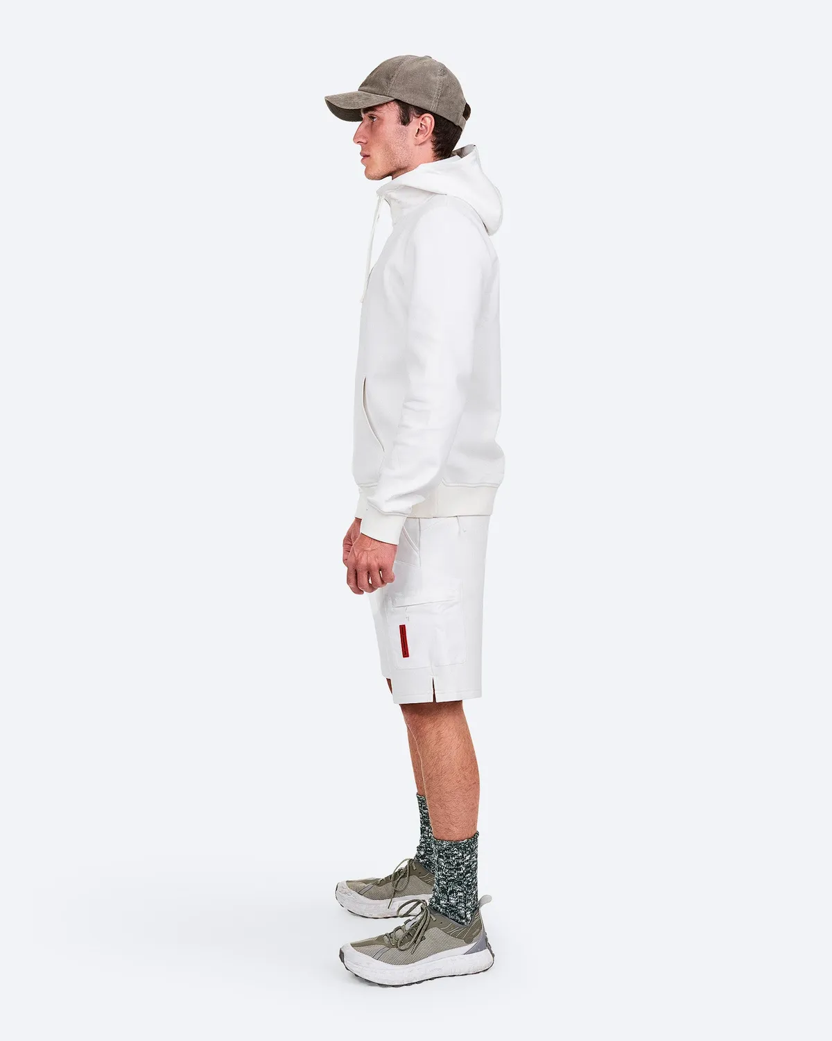 The Mountain Studio L-19 shorts White Alyssum bomull
