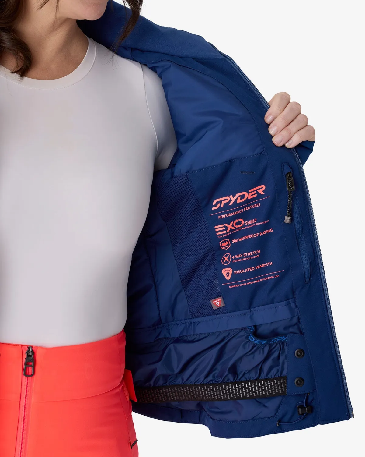 Spyder Titania skijakke indigo 30K