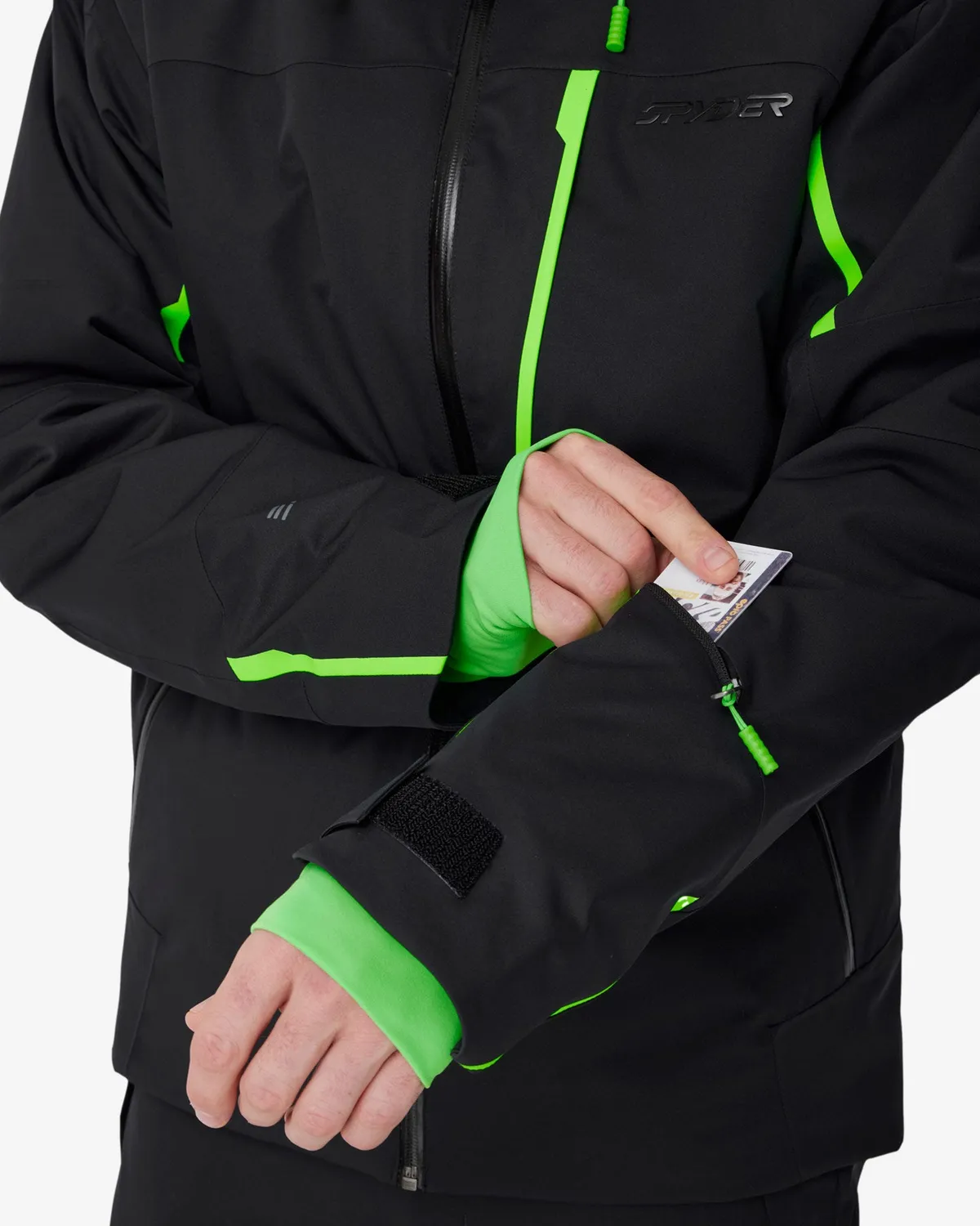 Spyder Leader skijakke herre Strobe Green – 100g