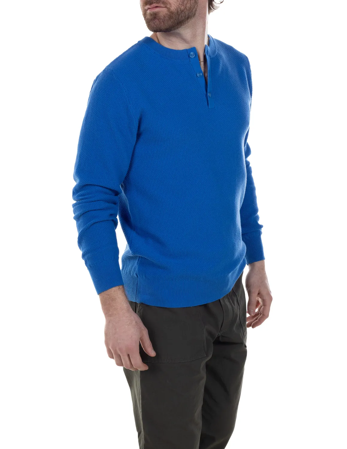 Schott NYC SW2204 henleygenser navy bomull