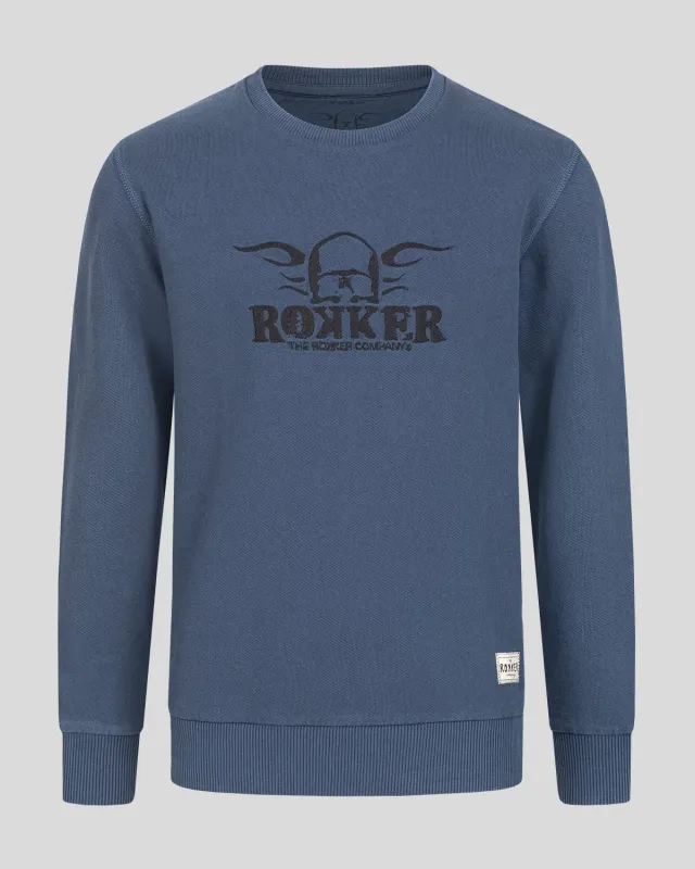 Rokker Kids barnegenser Navy økologisk bomull
