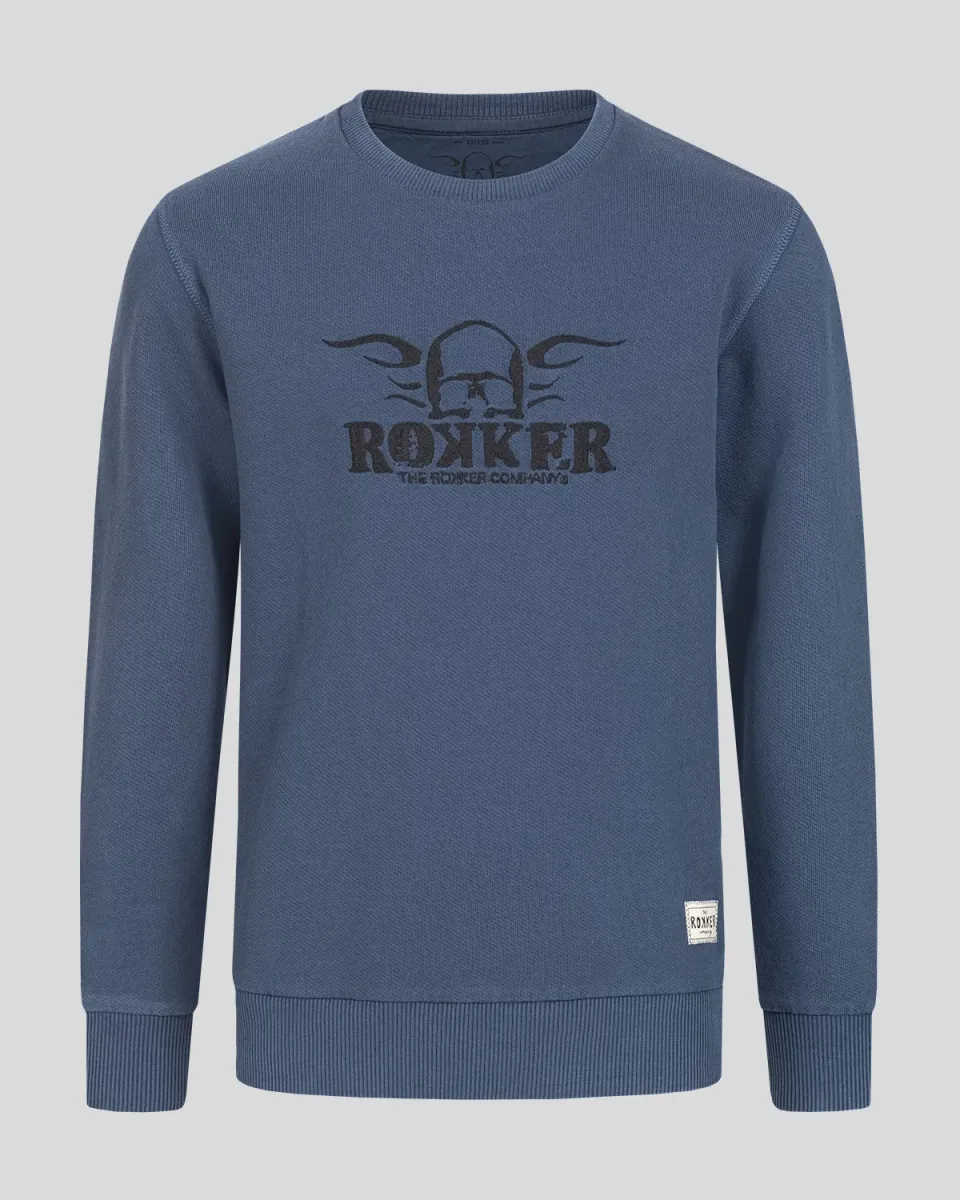 Rokker Kids barnegenser Navy økologisk bomull