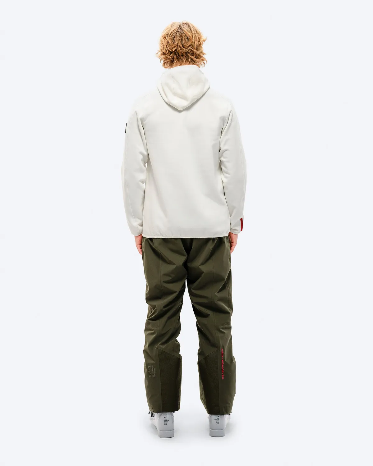 The Mountain Studio M-7 Tech Fleece hettejakke white alyssum
