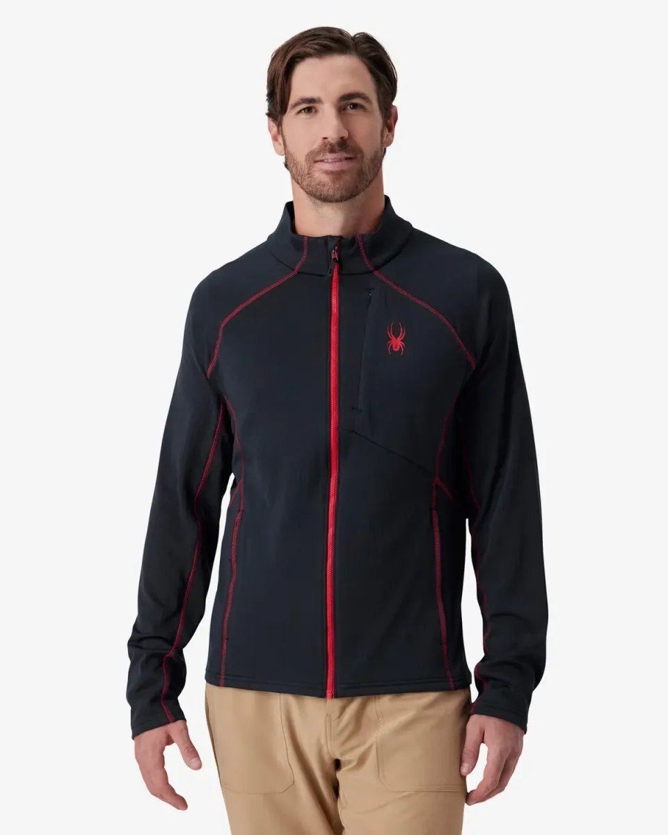 Spyder Gridweb Fleece fleecejakke Spyder Red stretch