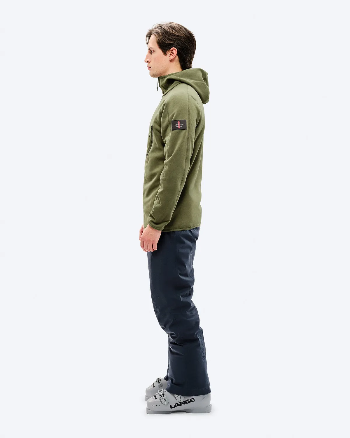 The Mountain Studio M-7 Tech Fleece Hood varm fleecejakke Winter Moss