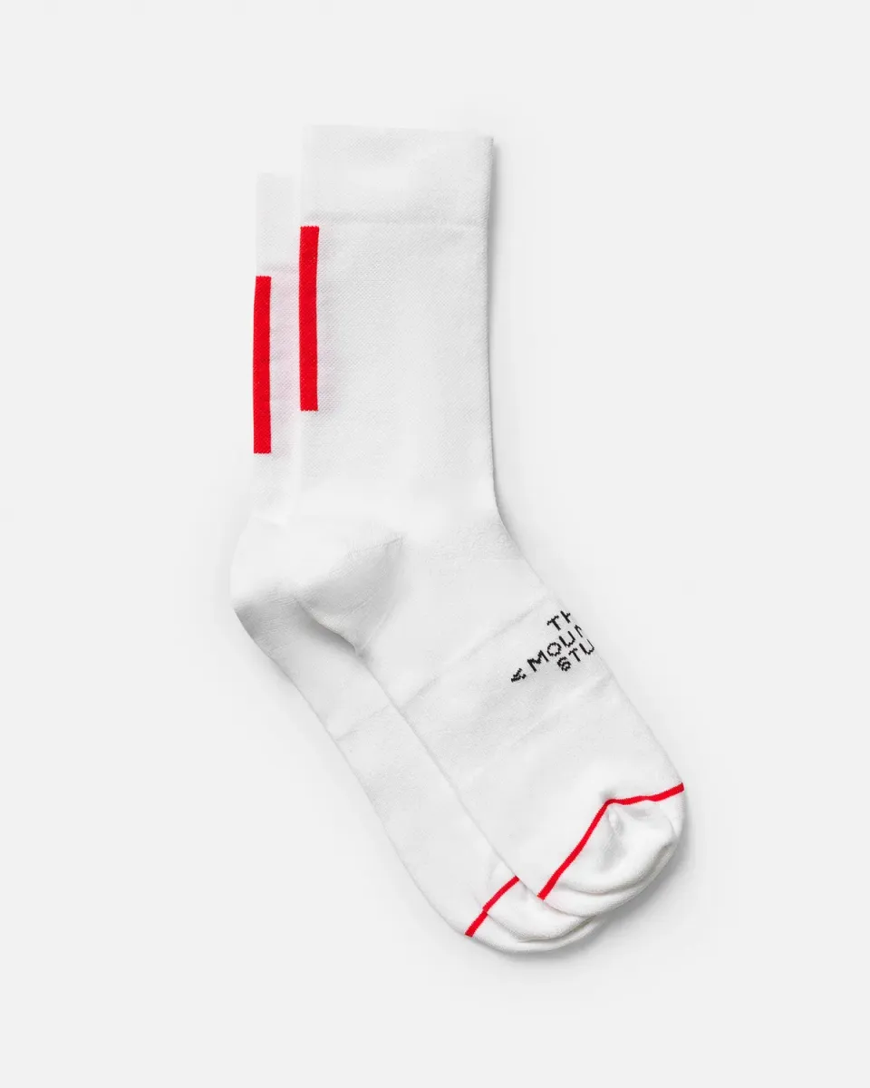 The Mountain Studio W-11 gravelsokker White pustende