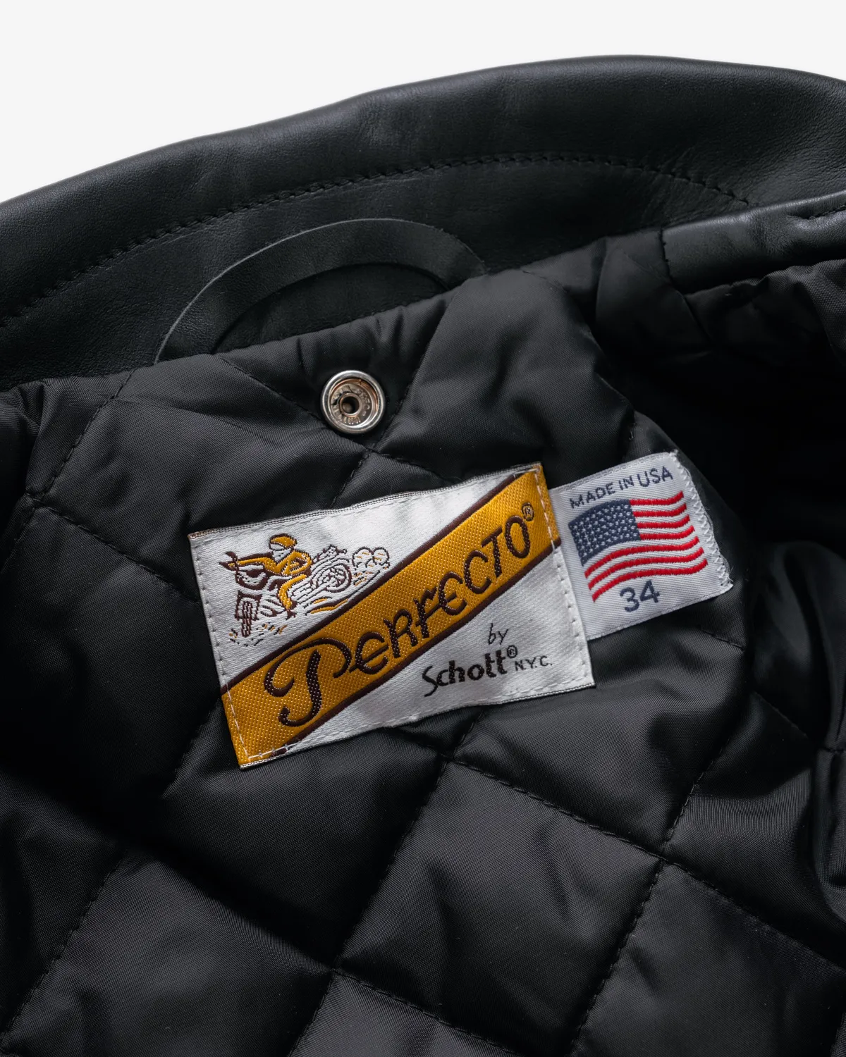 Schott NYC Perfecto 618 skinnjakke svart – steerhide