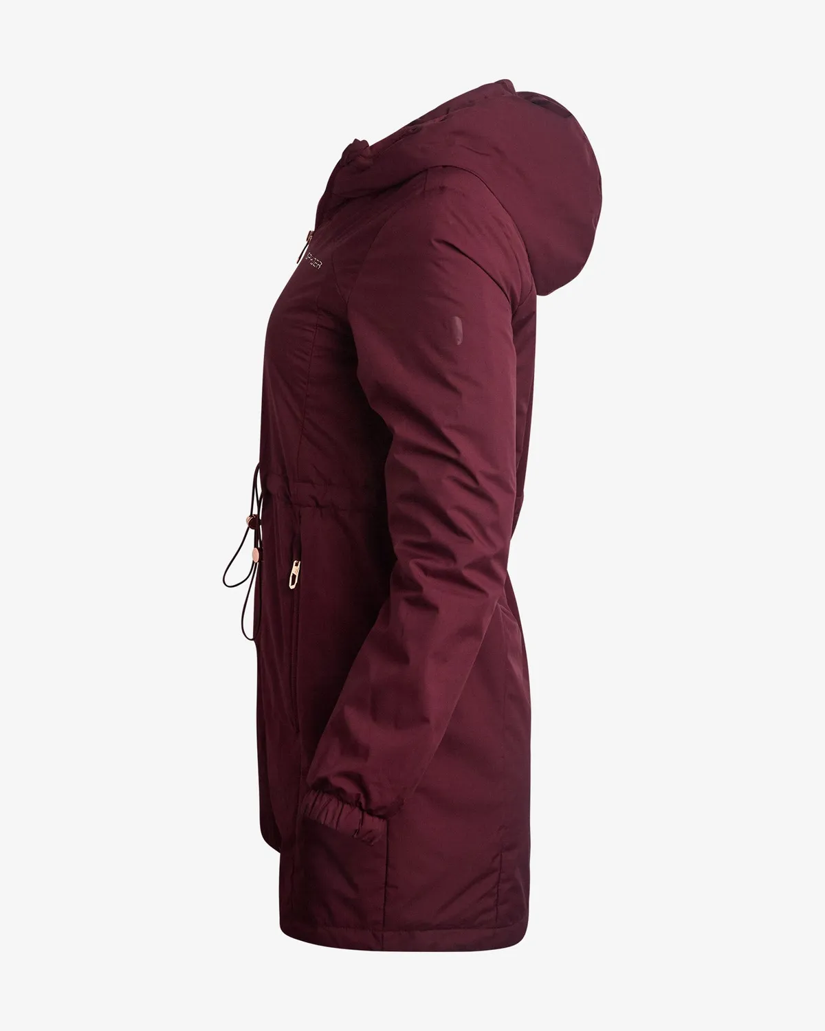 Spyder Lite Long damejakke burgunder lett
