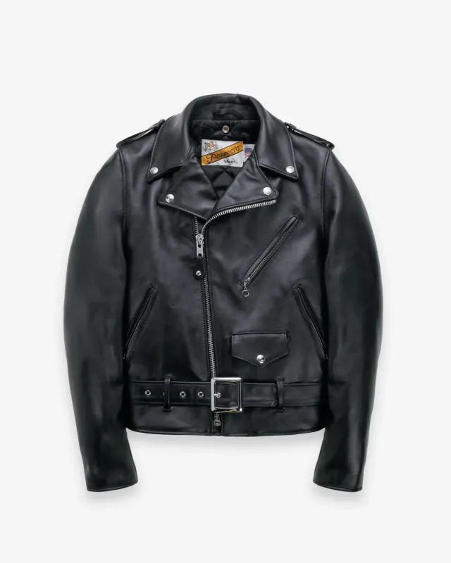 Schott NYC Perfecto 618 skinnjakke svart – steerhide