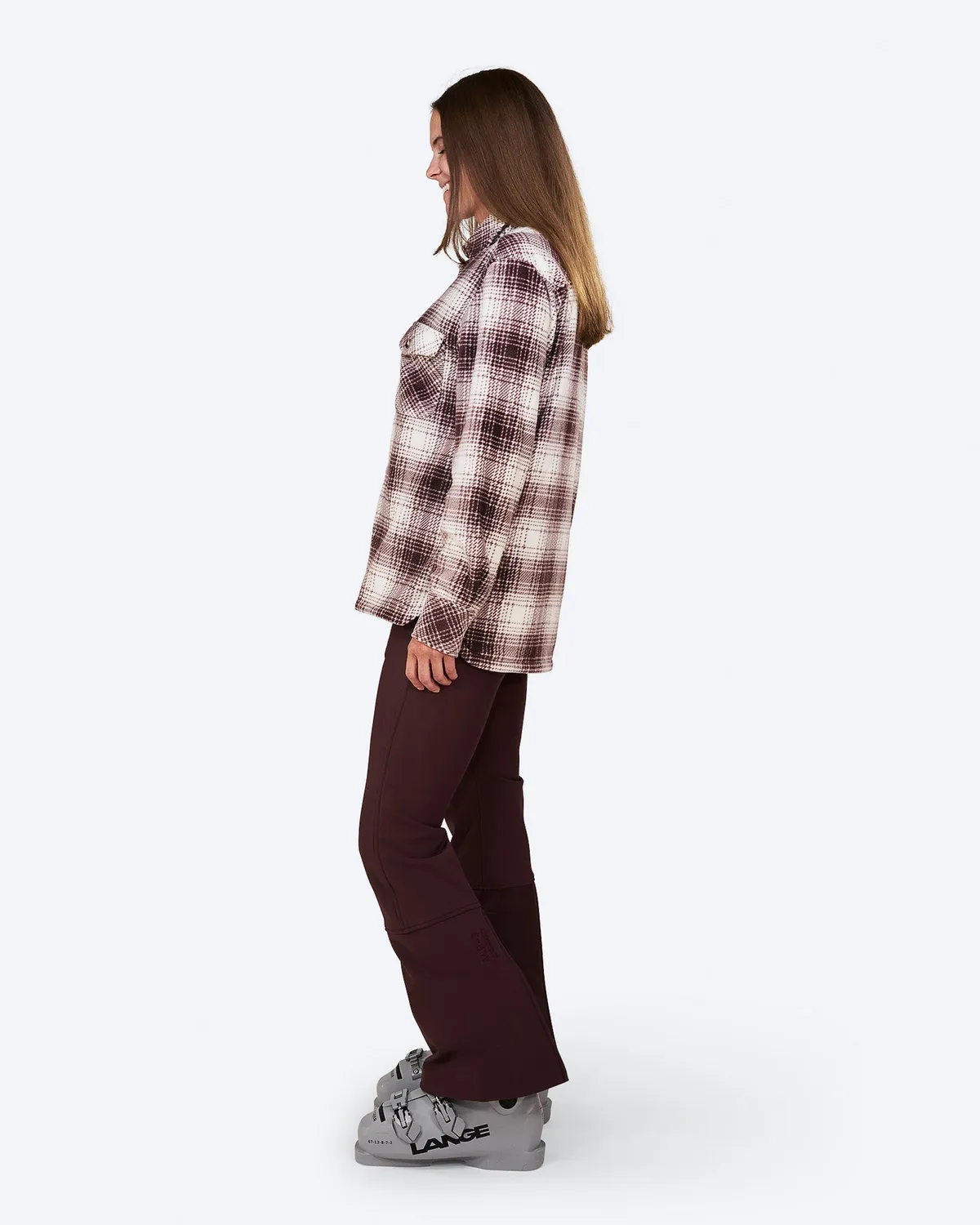 The Mountain Studio G-13 W fleece skjorte Fudge rutete